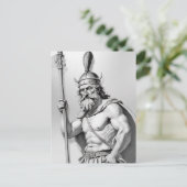 Carte Postale Guerrier viking.  (Debout devant)