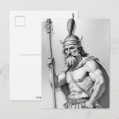 Carte Postale Guerrier viking.  (Devant / Derrière)