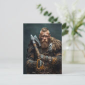 Carte Postale Guerrier Viking en tenue authentique (Debout devant)