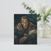 Carte Postale Guerrier Viking en tenue authentique (Debout devant)