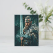 Carte Postale Guerrier Viking en tenue authentique (Debout devant)