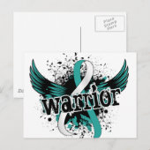 Carte Postale Guerrière 16 Cancer du col de l'utérus (Devant / Derrière)