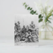 Carte Postale Guerriers, Congo belge, 1894 (Debout devant)