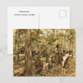 Carte Postale Guerriers Shawnee. (Devant / Derrière)