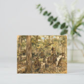 Carte Postale Guerriers Shawnee. (Debout devant)