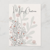 Gui de Noël dessiné à la main florar