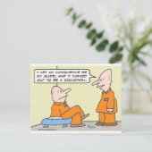 Carte Postale guide de conscience prisonnier sociopathe (Debout devant)