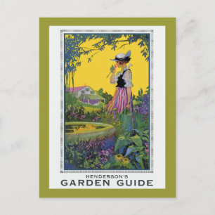 Carte Postale Guide de jardin vintage Henderson