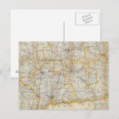 Carte Postale Guide de Mendenhall, Road Map Connecticut (Devant / Derrière)