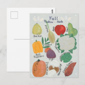 Carte Postale Guide des produits d'automne (Devant / Derrière)