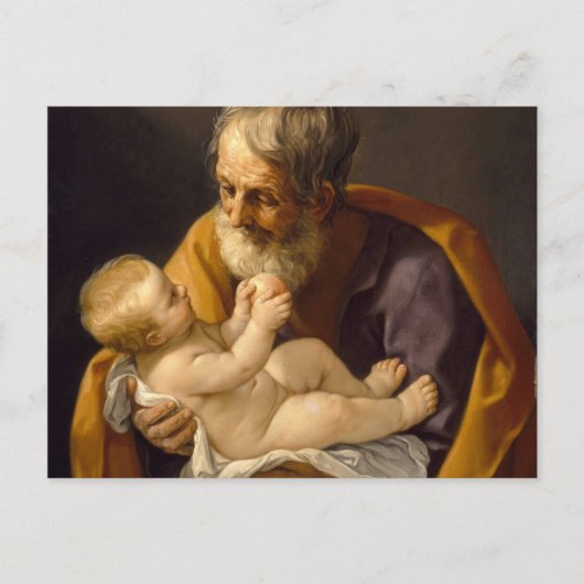 Carte Postale Guido Reni - Saint Joseph Et Le Christ Enfant (Devant)