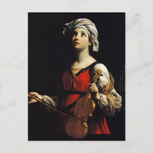 Carte Postale Guido Reni - St Cecilia (Devant)