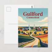 Carte Postale Guilford Connecticut (Devant / Derrière)