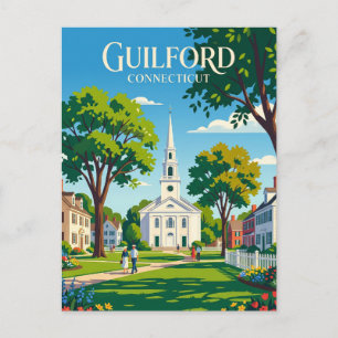 Carte Postale Guilford Green Connecticut