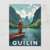 Carte Postale Guilin China River Scenery (Devant)
