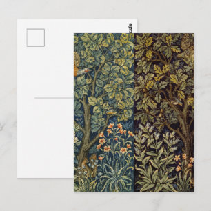 Carte Postale Guillaume Morisse Faisan Oiseau Arbre Fleur