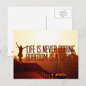 Carte Postale Guillemets inspirants et motivants (Devant / Derrière)