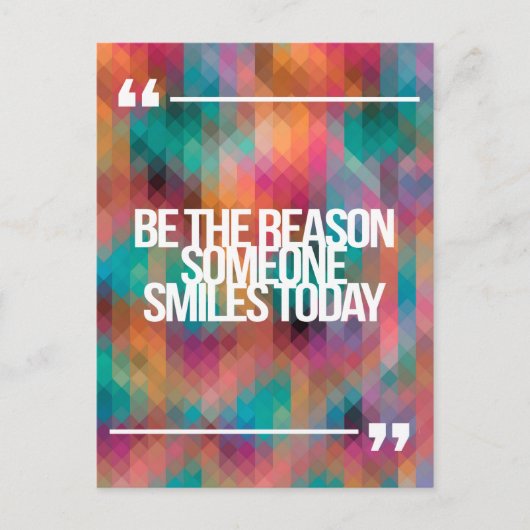 Carte Postale Guillemets inspirants et motivants (Devant)