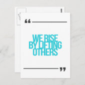 Carte Postale Guillemets inspirants et motivants (Devant / Derrière)