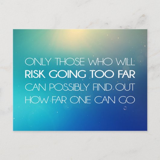 Carte Postale Guillemets inspirants et motivants (Devant)