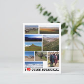 Carte Postale Guinée équatoriale - I Love - (Debout devant)