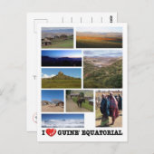 Carte Postale Guinée équatoriale - I Love - (Devant / Derrière)