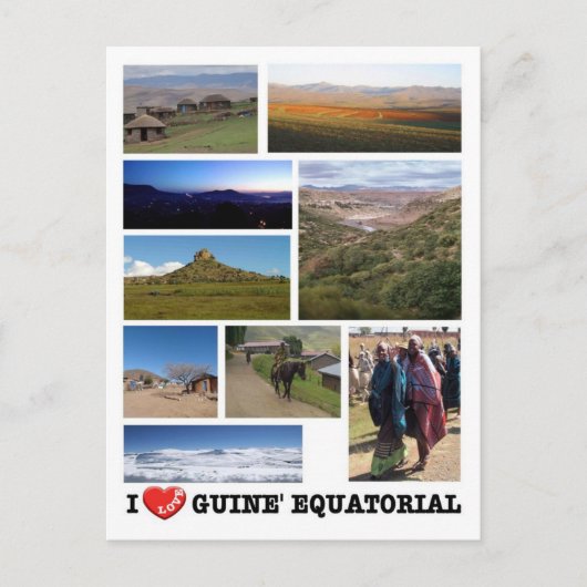 Carte Postale Guinée équatoriale - I Love - (Devant)