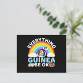 Carte Postale Guinée Pig - Guinée Soyez OK, Encouragement (Debout devant)