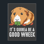 Carte Postale "Guinée Pig Pun Funny Pet Rodent Cavy"<br><div class="desc">C'est la Guinée Be A Good Wheek. Pun drôle pour Cavy Lover</div>