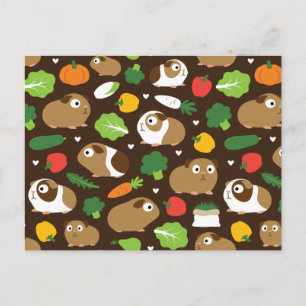 Carte Postale Guinée Pigs and Their Treats