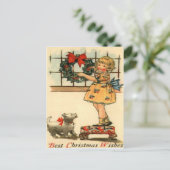 Carte Postale Guirlande accrochante de fille (Debout devant)