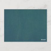 Carte Postale Guirlande de lumières scintillantes sarcelle et or (Dos)