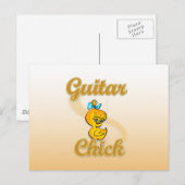 Carte Postale Guitar Chick (Devant / Derrière)