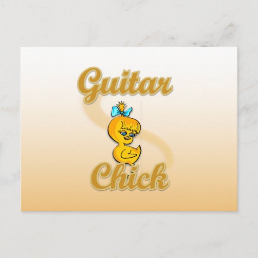 Carte Postale Guitar Chick (Devant)
