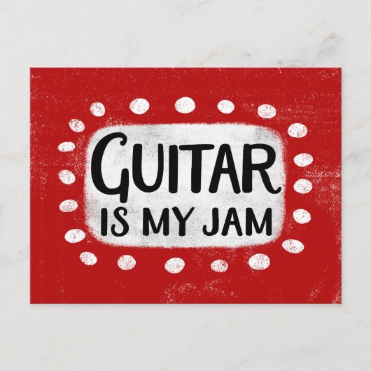 Carte postale "Guitar Is My Jam" (Devant)