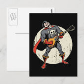 Carte Postale Guitar Superhero (Devant / Derrière)