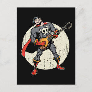 Carte Postale Guitar Superhero
