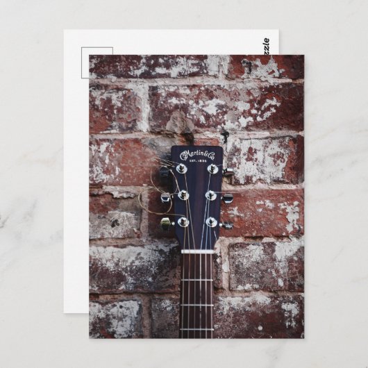 Carte Postale Guitare (Devant / Derrière)