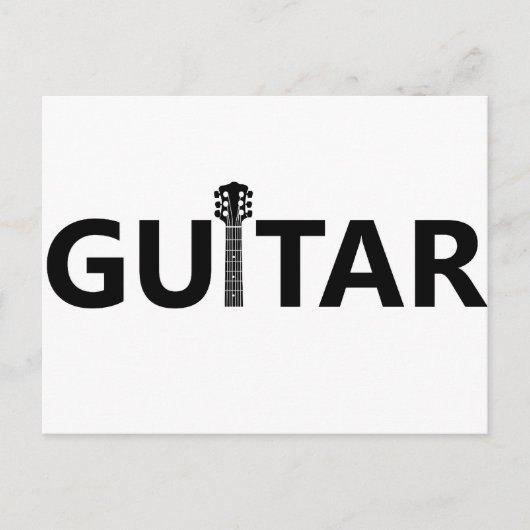 Carte Postale guitare (Devant)