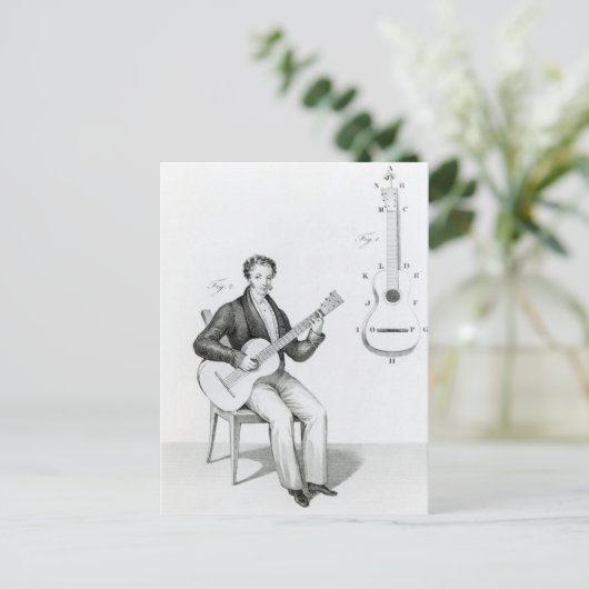 Carte Postale Guitare (Debout devant)