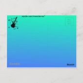 Carte postale guitare (Dos)