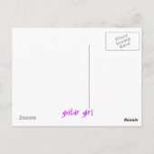 Carte Postale guitare (Dos)