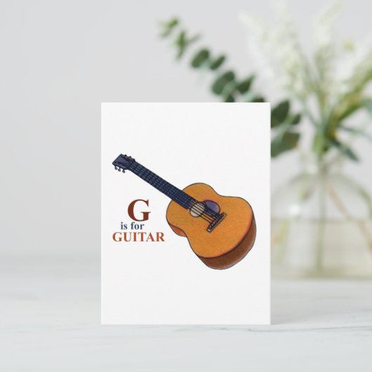 Carte Postale Guitare (Debout devant)