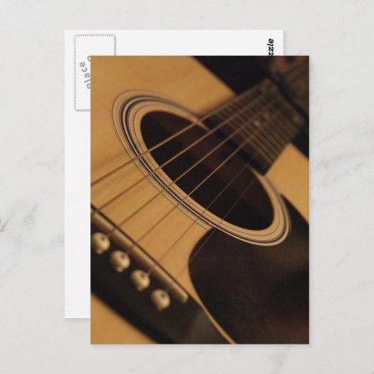 Carte Postale guitare (Devant / Derrière)