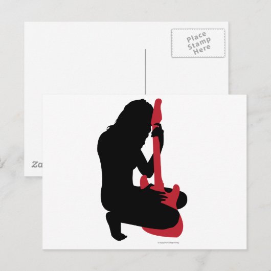 Carte Postale Guitare (Devant / Derrière)