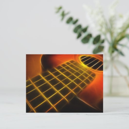 Carte postale guitare (Debout devant)