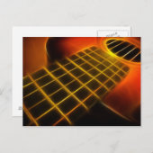 Carte postale guitare (Devant / Derrière)