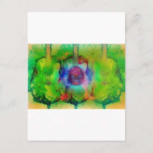 Carte Postale Guitare (Devant)