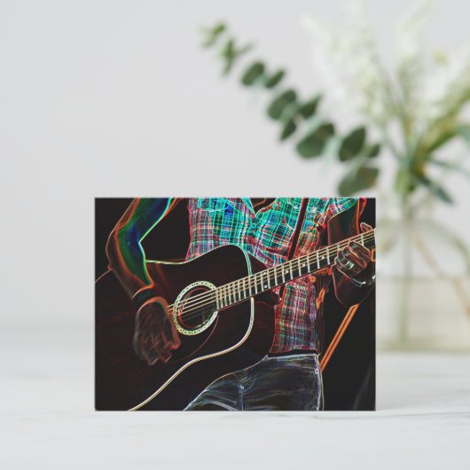 Carte Postale Guitare 1 pccna (Debout devant)