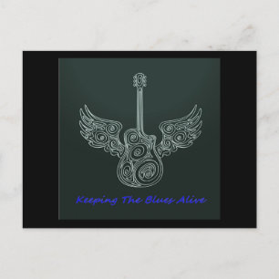 Carte Postale Guitare à ailes
